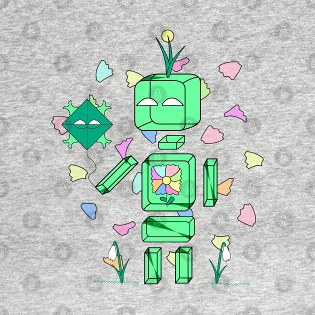 Geometric Buddy celebrating 1 day of spring by Eksinxx